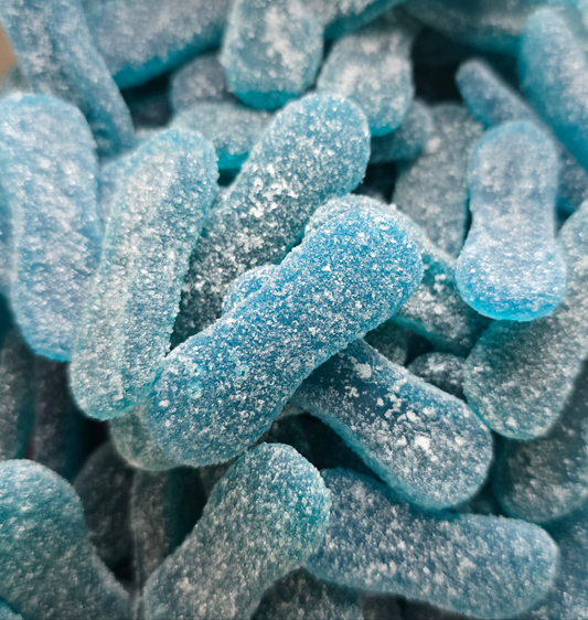 Mini langues bleues à la Framboise sucrées halal 100g